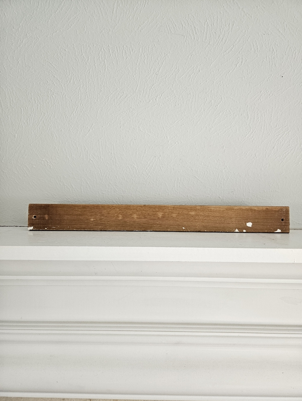 Vintage MCM Wood And Brass Belt/Tie Wall Mounted Rack Holder - Picture 4 of 6